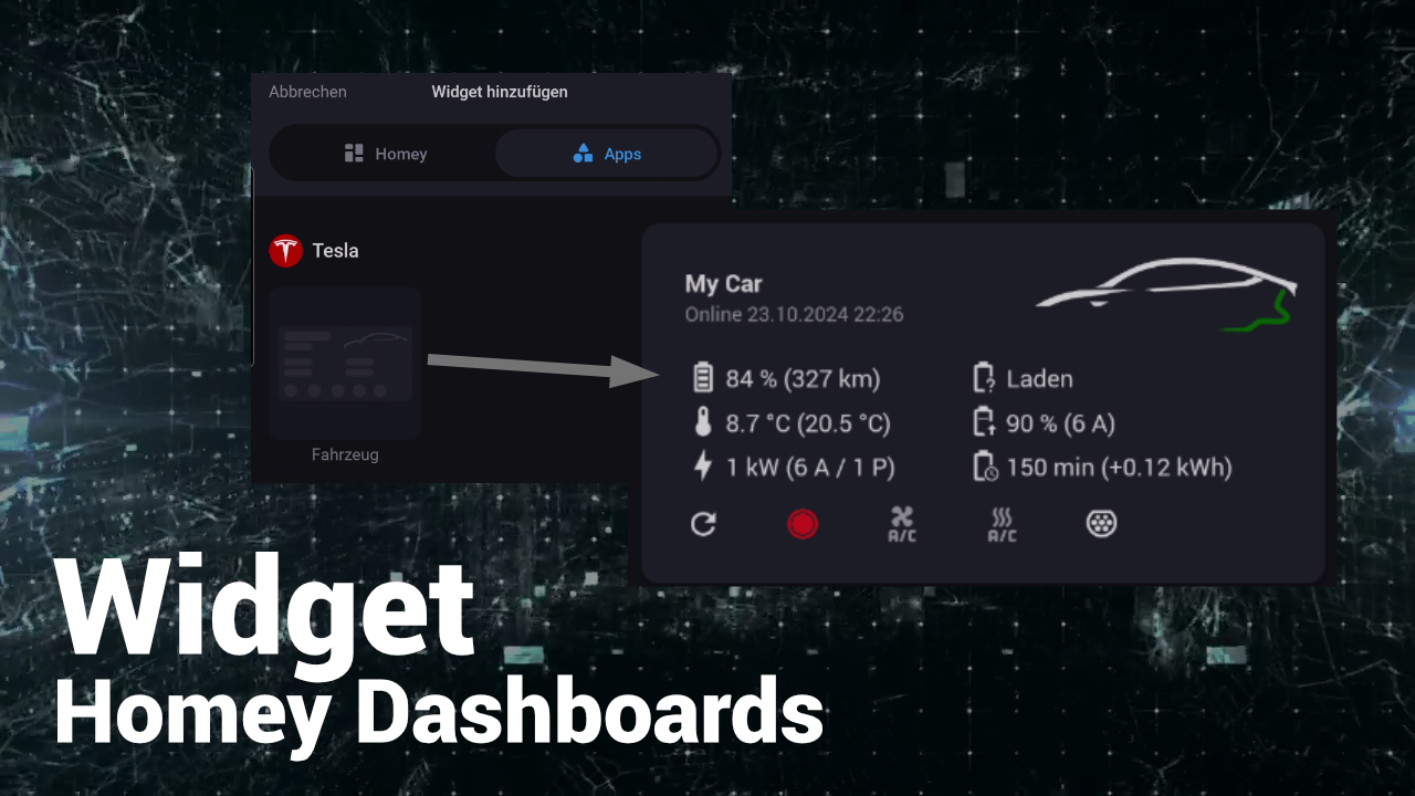 Tesla: Neues App Widget