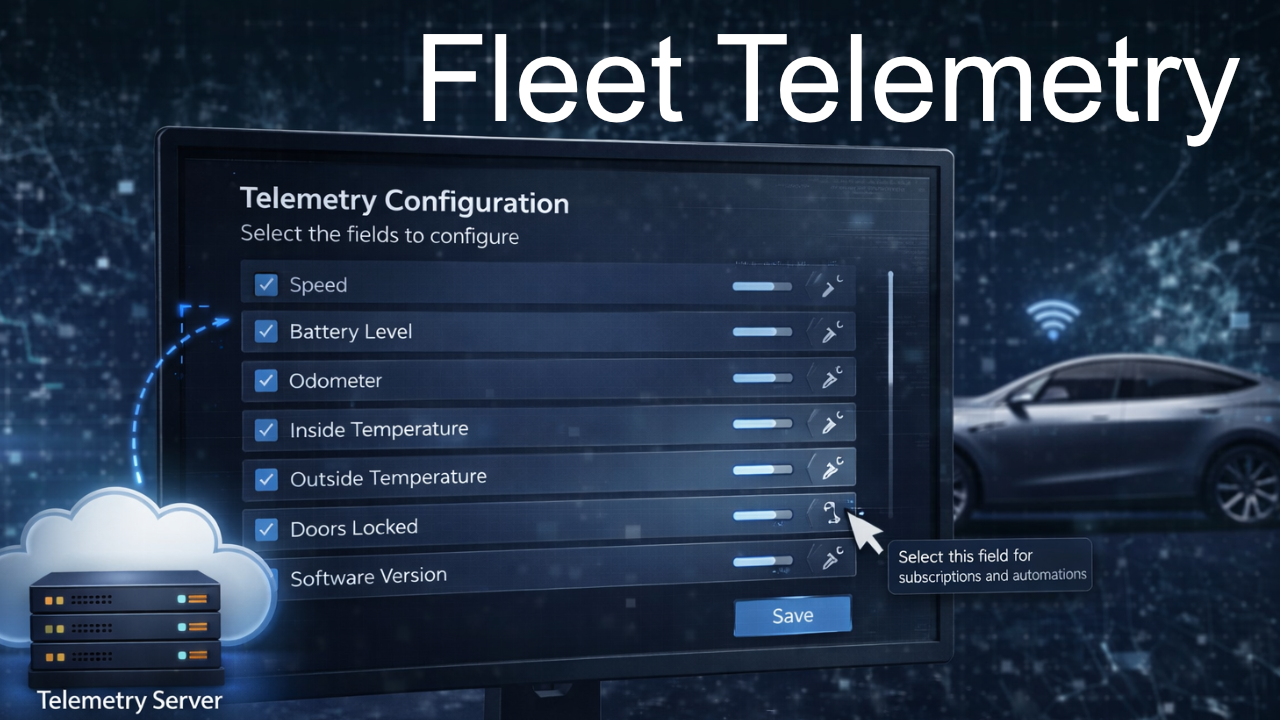 Tesla: Telemetry-Felder richtig konfigurieren